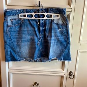 american eagle jean skirt